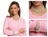 Conscious Chic - Green Complete Look  - Paparazzi Accessories Bedazzle Me Pretty Mobile Fashion Boutique