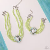 Conscious Chic - Green Complete Look  - Paparazzi Accessories Bedazzle Me Pretty Mobile Fashion Boutique