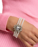 Conscious Chic - White Complete Look  - Paparazzi Accessories Bedazzle Me Pretty Mobile Fashion Boutique
