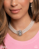 Conscious Chic - White Complete Look  - Paparazzi Accessories Bedazzle Me Pretty Mobile Fashion Boutique