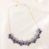 Consistent Chic - Blue Necklace - Paparazzi Accessories Necklace Bedazzle Me Pretty Mobile Fashion Boutique