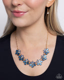 Consistent Chic - Blue Necklace - Paparazzi Accessories Necklace Bedazzle Me Pretty Mobile Fashion Boutique