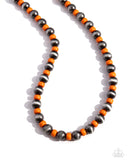 Contemporary Confidence - Orange Necklace - Paparazzi Accessories Necklace Bedazzle Me Pretty Mobile Fashion Boutique