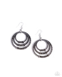 Contemporary Culture - Silver Earrings - Paparazzi Accessories Earrings Bedazzle Me Pretty Mobile Fashion Boutique