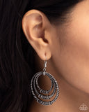 Contemporary Culture - Silver Earrings - Paparazzi Accessories Earrings Bedazzle Me Pretty Mobile Fashion Boutique
