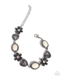 Continuous Chronicle - White Complete Look  - Paparazzi Accessories Bedazzle Me Pretty Mobile Fashion Boutique