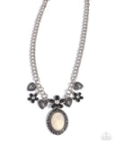Continuous Chronicle - White Complete Look  - Paparazzi Accessories Bedazzle Me Pretty Mobile Fashion Boutique