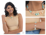 Continuous Cubes - Complete Look  - Paparazzi Accessories Bedazzle Me Pretty Mobile Fashion Boutique