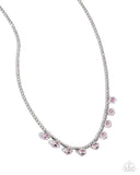 Conveying Charm - Pink Necklace - Paparazzi Accessories Necklace Bedazzle Me Pretty Mobile Fashion Boutique