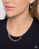 Conveying Charm - Pink Necklace - Paparazzi Accessories Necklace Bedazzle Me Pretty Mobile Fashion Boutique