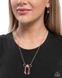 Coquette Celebrity - Copper Necklace - Paparazzi Accessories Necklace Bedazzle Me Pretty Mobile Fashion Boutique