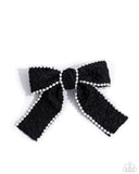 Coquette Charm - Black Hair Clip - Paparazzi Accessories Hair Clip Bedazzle Me Pretty Mobile Fashion Boutique