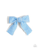 Coquette Charm - Blue Hair Clip - Paparazzi Accessories Hair Clip Bedazzle Me Pretty Mobile Fashion Boutique