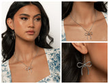 Coquette Chic - Silver Complete Look  - Paparazzi Accessories Bedazzle Me Pretty Mobile Fashion Boutique