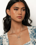 Coquette Chic - Silver Complete Look  - Paparazzi Accessories Bedazzle Me Pretty Mobile Fashion Boutique
