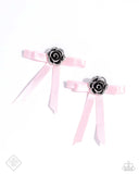 Coquettish Candidate - Pink Post Earrings - Paparazzi Accessories Post Earrings Bedazzle Me Pretty Mobile Fashion Boutique