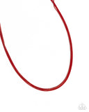 Corded Champion - Red Complete Look  - Paparazzi Accessories Bedazzle Me Pretty Mobile Fashion Boutique