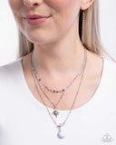 Cosmic Clinch - Blue Necklace - Paparazzi Accessories Necklace Bedazzle Me Pretty Mobile Fashion Boutique