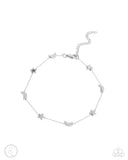 Cosmic Craze - Silver Anklet - Paparazzi Accessories Anklet Bedazzle Me Pretty Mobile Fashion Boutique