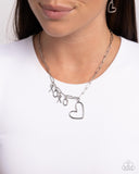 Courting Chains - Silver Necklace - Paparazzi Accessories Necklace Bedazzle Me Pretty Mobile Fashion Boutique