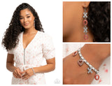 Courting Change - Red Complete Look  - Paparazzi Accessories Bedazzle Me Pretty Mobile Fashion Boutique