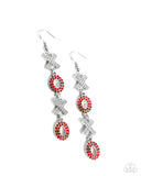 Courting Change - Red Complete Look  - Paparazzi Accessories Bedazzle Me Pretty Mobile Fashion Boutique