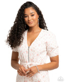 Courting Change - Red Complete Look  - Paparazzi Accessories Bedazzle Me Pretty Mobile Fashion Boutique