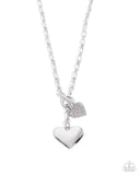 Courting Charisma - Silver Necklace - Paparazzi Accessories Necklace Bedazzle Me Pretty Mobile Fashion Boutique