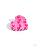 Courting Clip - Pink Hair Clip - Paparazzi Accessories Hair Clip Bedazzle Me Pretty Mobile Fashion Boutique