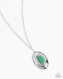Cover Story - Green Necklace - Paparazzi Accessories Necklace Bedazzle Me Pretty Mobile Fashion Boutique