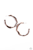 Coveted Curves - Copper Earrings - Paparazzi Accessories Earrings Bedazzle Me Pretty Mobile Fashion Boutique