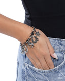 Cowboy Chorus - Black Bracelet - Paparazzi Accessories Bracelet Bedazzle Me Pretty Mobile Fashion Boutique