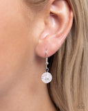 Crackling Chic - White Necklace - Paparazzi Accessories Necklace Bedazzle Me Pretty Mobile Fashion Boutique