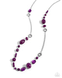 Craveable Color - Purple Necklace - Paparazzi Accessories Necklace Bedazzle Me Pretty Mobile Fashion Boutique
