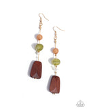 Creative Collection - Green Earrings - Paparazzi Accessories Earrings Bedazzle Me Pretty Mobile Fashion Boutique