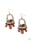 Creative Craft - Black Earrings - Paparazzi Accessories Earrings Bedazzle Me Pretty Mobile Fashion Boutique