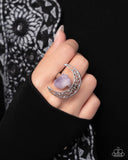 Crescent Charm - Purple Complete Look  - Paparazzi Accessories Bedazzle Me Pretty Mobile Fashion Boutique