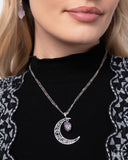 Crescent Charm - Purple Necklace - Paparazzi Accessories Necklace Bedazzle Me Pretty Mobile Fashion Boutique
