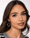 Crisscross Courtship - Gold Earrings - Paparazzi Accessories Earrings Bedazzle Me Pretty Mobile Fashion Boutique