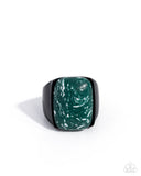 Crowd Pleasing Color - Green Ring - Paparazzi Accessories Ring Bedazzle Me Pretty Mobile Fashion Boutique