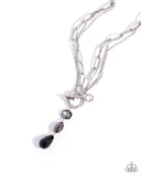 Cultivated Chains - Black Necklace - Paparazzi Accessories Necklace Bedazzle Me Pretty Mobile Fashion Boutique