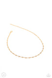 Cupid Catwalk - Gold Necklace - Paparazzi Accessories Necklace Bedazzle Me Pretty Mobile Fashion Boutique