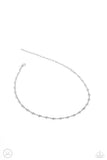 Cupid Catwalk - Silver Necklace - Paparazzi Accessories Necklace Bedazzle Me Pretty Mobile Fashion Boutique