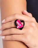 Cupid Celebration - Pink Ring - Paparazzi Accessories Ring Bedazzle Me Pretty Mobile Fashion Boutique