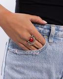 Cupid COUPLE - Red Ring - Paparazzi Accessories Ring Bedazzle Me Pretty Mobile Fashion Boutique