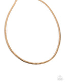 CURB the Peace - Gold Mens Necklace - Paparazzi Accessories Mens Necklace Bedazzle Me Pretty Mobile Fashion Boutique