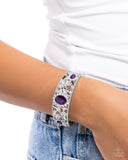 Curious Chic - Purple Bracelet - Paparazzi Accessories Bracelet Bedazzle Me Pretty Mobile Fashion Boutique