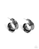 Curly Cadence - Black Earrings - Paparazzi Accessories Earrings Bedazzle Me Pretty Mobile Fashion Boutique