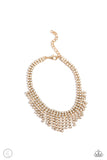 Curtain Confidence - Gold Anklet - Paparazzi Accessories Anklet Bedazzle Me Pretty Mobile Fashion Boutique