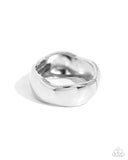 Curved Confident - Silver Bracelet - Paparazzi Accessories Bracelet Bedazzle Me Pretty Mobile Fashion Boutique